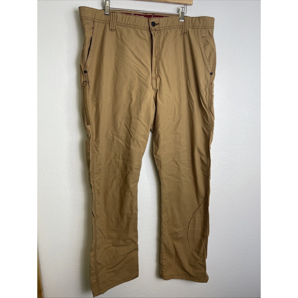Wrangler Mens Cargo Utility Pants 40x30 Khaki Stretch NW893BS